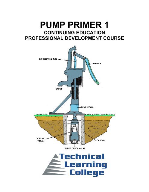 Pump Primer 1 $100 - 8 Hours - Technical Learning College