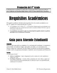 Requisitos AcadÃ©micos - Eliot Middle School