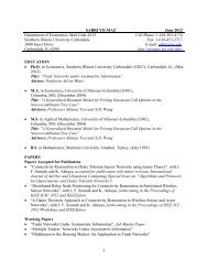 Curriculum Vitae (pdf) - Southern Illinois University