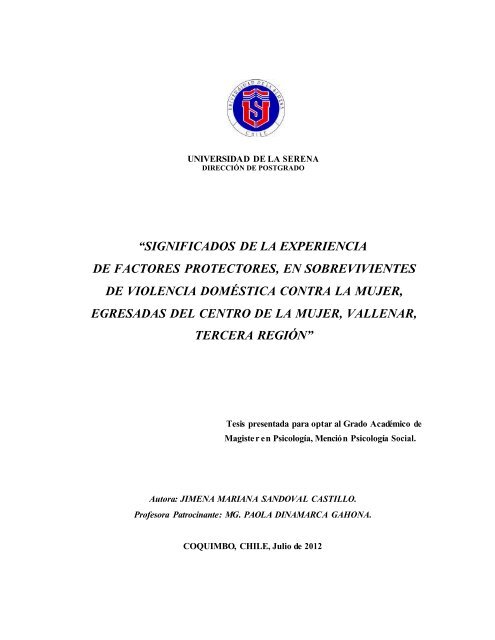 Significados De La Experiencia De Factores Protectores En