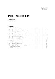 Full publication list until July 15, 2005 (PDF) - SeCo