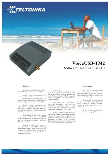 VoiceUSB-TM2 - Teltonika