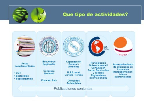 Programa Trabajo y Desarrollo Sustentable - SecretarÃ­a de ...