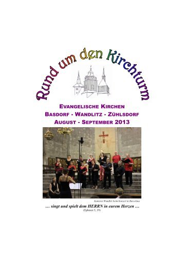 Gemeindebrief "Rund um den Kirchturm" - Kirche-basdorf.de