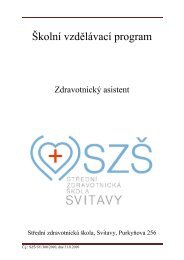 ŠVP 53-41-M/01 Zdravotnický asistent [PDF] - SZŠ Svitavy