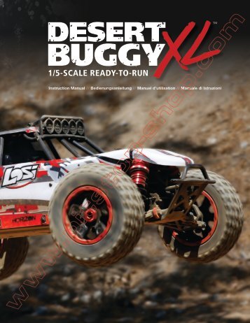 40704_LOS Desert Buggy XL 4wd Gas Buggy Instruction Manual.indd