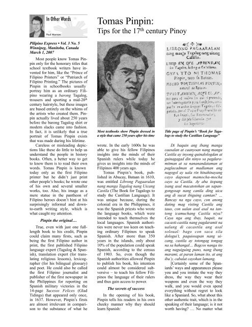 070301 Tomas Pinpin.pdf - Pilipino Express