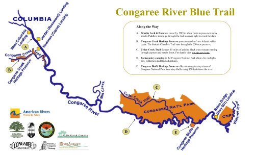 Congaree River Blue Trail Map