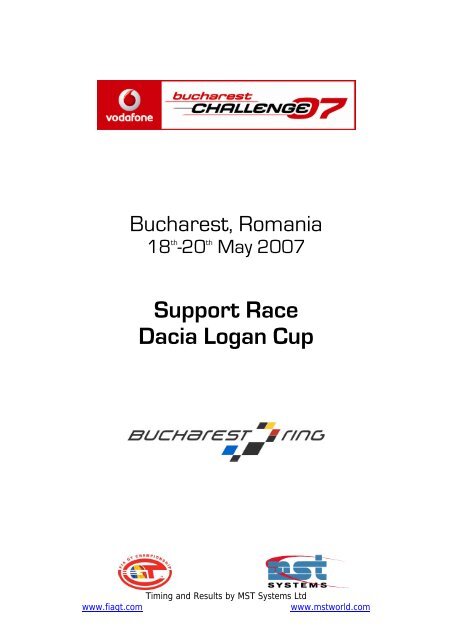 Support Race Dacia Logan Cup