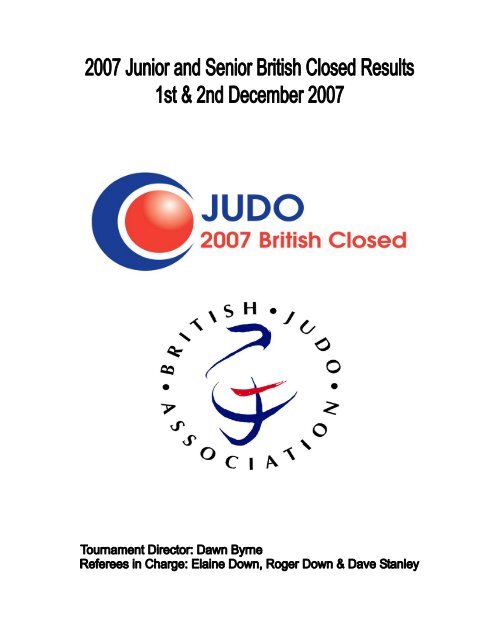 2007 Senior British Closed - British Judo Association