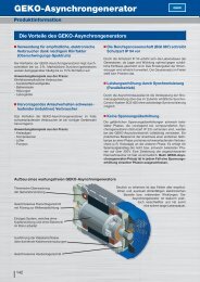 GEKO-Asynchrongenerator - Precitool Romania
