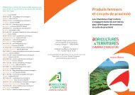 Produits fermiers et circuits de proximitÃ© - Chambres d'agriculture