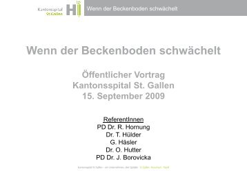 Wenn der Beckenboden schwächelt - Frauenklinik am Kantonsspital ...