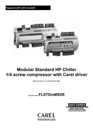 Modular Standard HP Chiller 1/4 screw compressor with Carel driver