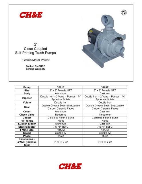 CHandE-3261E-3263E-p.. - BBC Pump and Equipment