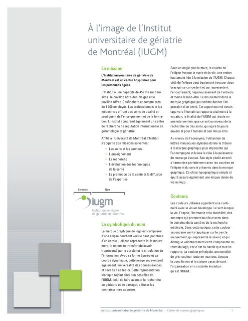 Cahier des normes graphiques (PDF) - CRIUGM