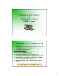 Introducing Direct Deposit in At Your Service Online for EDB Preparers