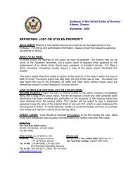 reporting lost or stolen property - Embassy of the United States ...