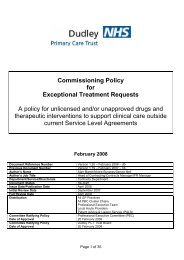 Commissioning policy for exceptional treatment requests - National ...