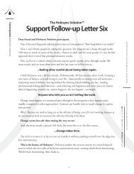 Support Follow-up Letter Six - Centerpoint Research Institute