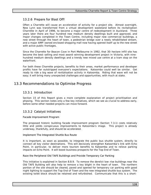 Katoomba Charrette Outcomes Report - Blue Mountains City Council