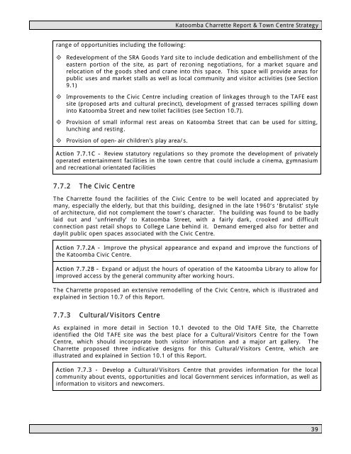 Katoomba Charrette Outcomes Report - Blue Mountains City Council