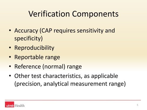 Verification of Microbiology Tests - SWACM