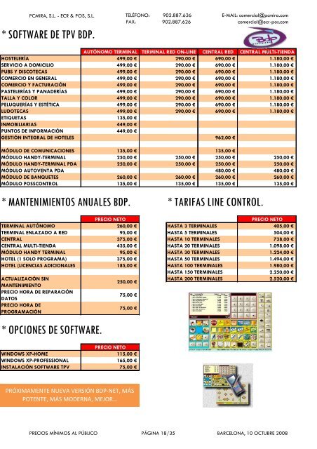 LISTA DE PRECIOS PVD 07-2006 - Alo girona