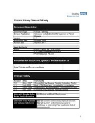 Chronic Kidney Disease Pathway Document Description Presented ...