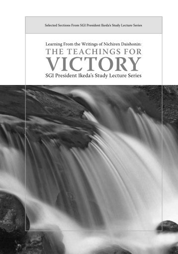 The Teachings for Victory - SGI-USA