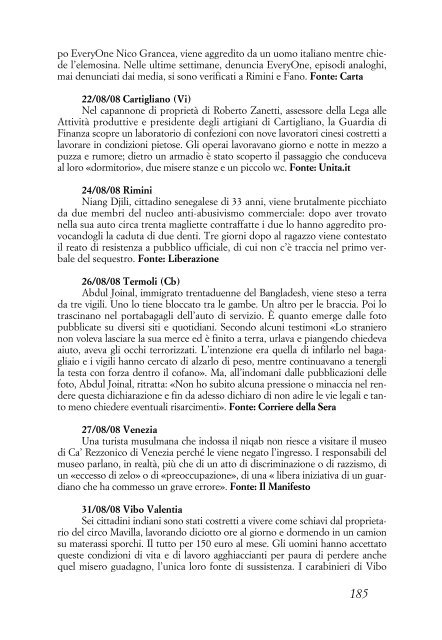 il razzismo quotidiano - Cronache di ordinario razzismo