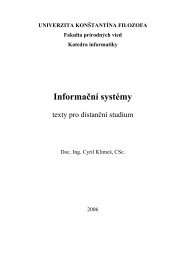 Skripta InformaÃ„ÂnÃƒÂ­ systÃƒÂ©my - WWW server uÃ…Â¾ivatelÃ…Â¯ na OstravskÃƒÂ© ...