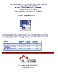 Winter Promotion on Zeoprep Silica - Canadian Life Science