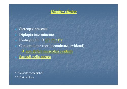 Insufficienza della divergenza