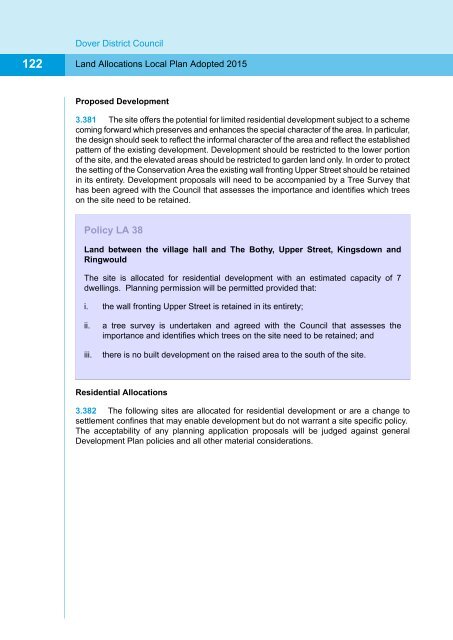 Appendix 1 Land Allocations Local Plan