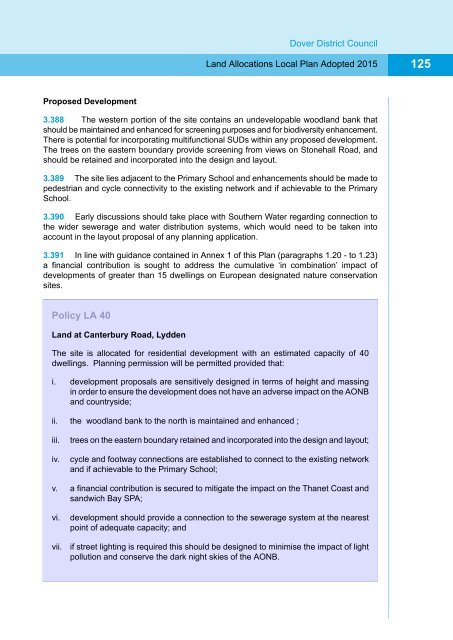 Appendix 1 Land Allocations Local Plan