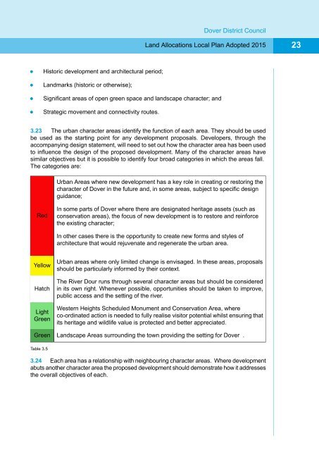 Appendix 1 Land Allocations Local Plan