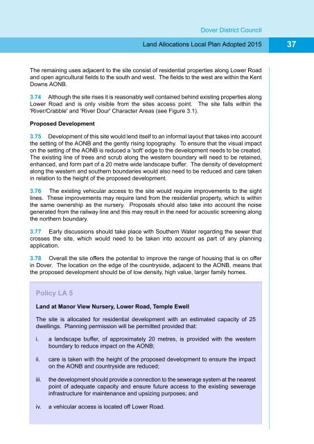 Appendix 1 Land Allocations Local Plan