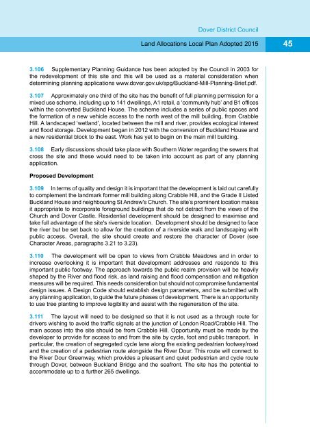 Appendix 1 Land Allocations Local Plan