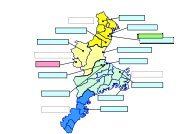 三重県内の災害拠点病院の配置図 南勢志摩保健医療圏 中勢・伊賀 ...