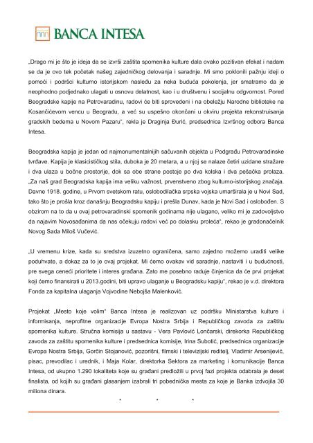 Saopstenje_27_12_2012.pdf - Banca Intesa Beograd