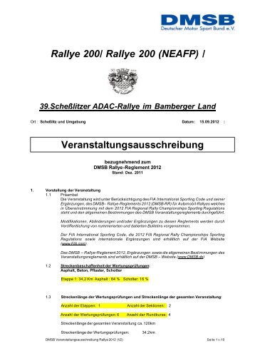 Rallye 200/ Rallye 200 (NEAFP ... - 1. MSC Schesslitz