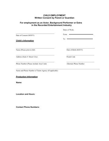 Sample Consent Forms