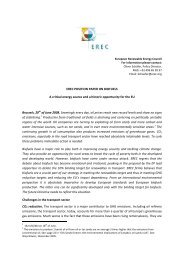 EREC Position Paper on Biofuels - European Renewable Energy ...