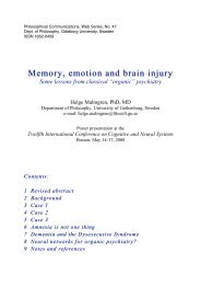 Memory, emotion and brain injury Memory, emotion and brain injury