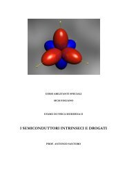 I SEMICONDUTTORI INTRINSECI E DROGATI - Antoniosantoro.com