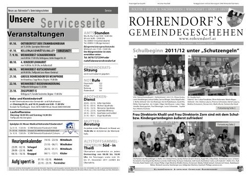 Gemeindezeitung 15/2011 - Gemeinde Rohrendorf