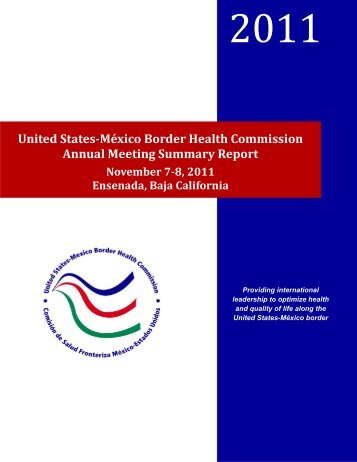 Healthy Border Midterm Review - Mexico Border Health Commission