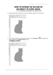 HOW TO EXPAND THE OUTLINE OF AN OBJECT IN COREL DRAW,