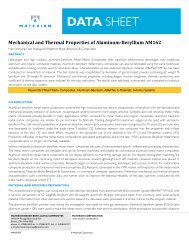 Mechanical and Thermal Properties of Aluminum ... - Materion